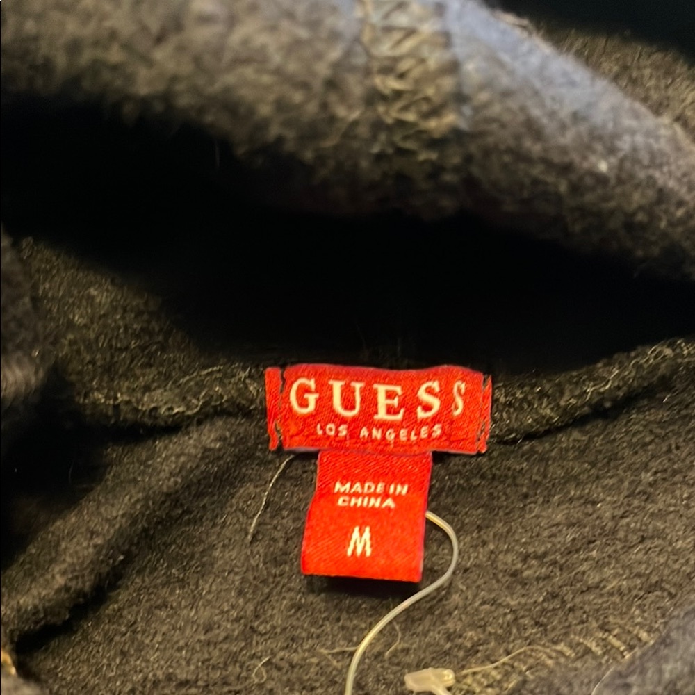Guess Black Hoodie with Metallic Gold Lettering - Picture 2 of 9